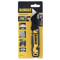 DeWALT DWHT10992-0 Hobby Knife - Premium Black Stainless Steel Utility Knife with Yellow Blade for Precision Cutting